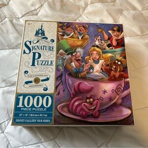 Alice in wonderland Disney signature puzzle